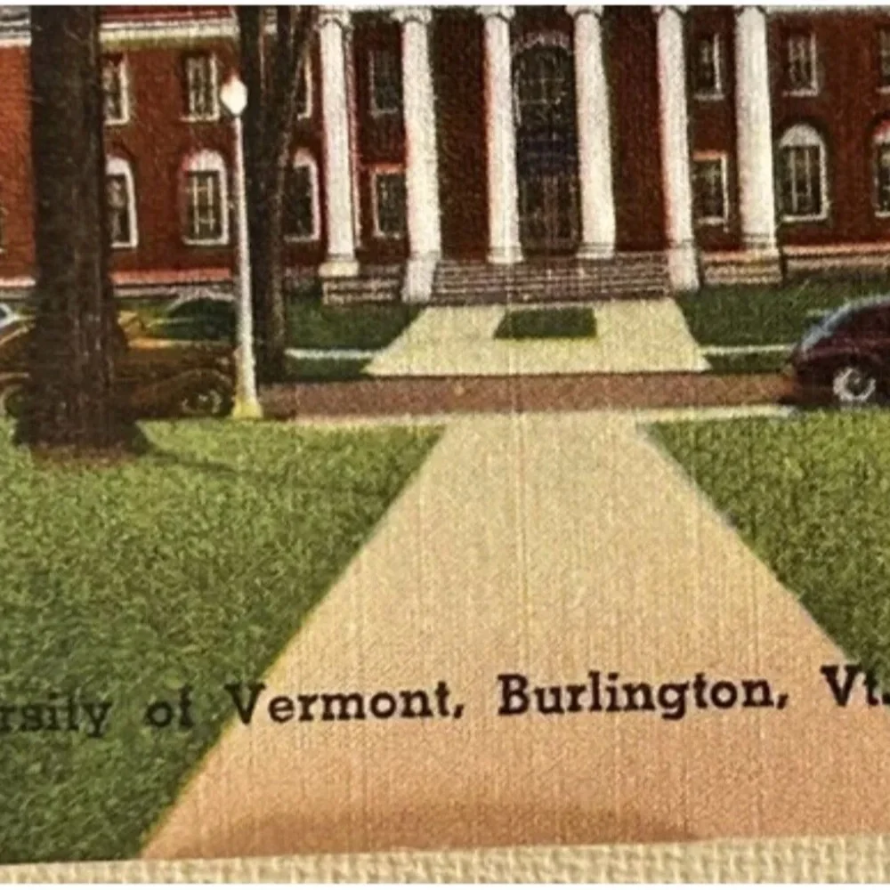 University of Vermont Waterman Building Vintage Postcard (1930-1945)